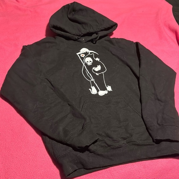 Threadless Tops - Cat Grimm Reaper Hoodie